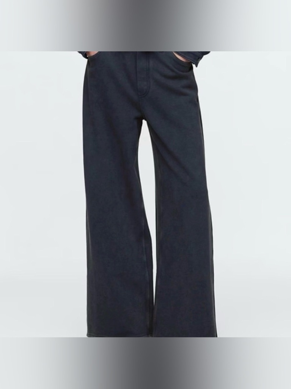 GAP Women's Black Wide Leg Pull on Trousers Moonless Night Size M